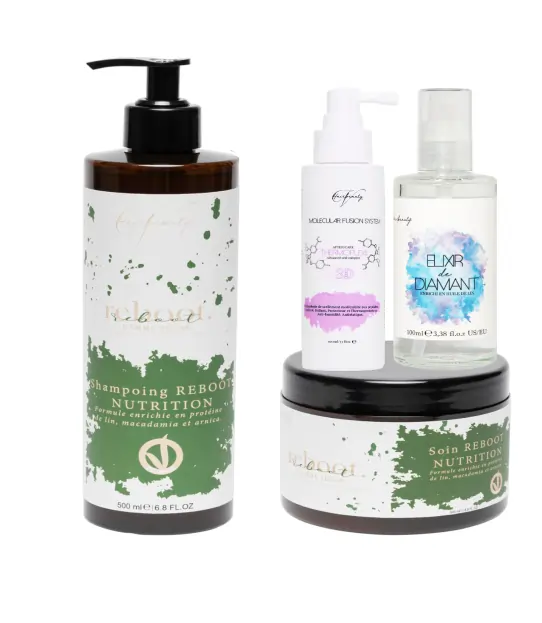 Pack cheveux abimé et protecteur chaleur